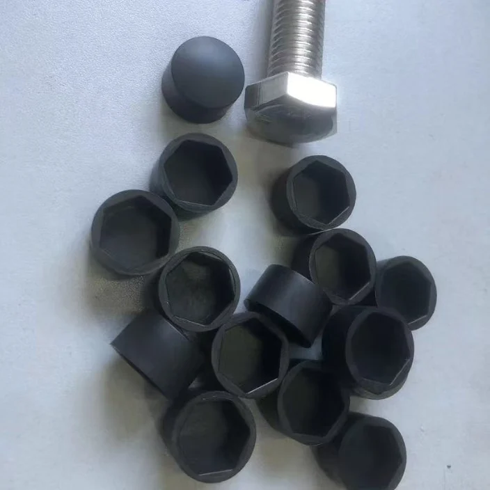 Plastic Flat Head Hex Screws Protection Cap Green Color Rust-Resistant Nuts Protection Cap
