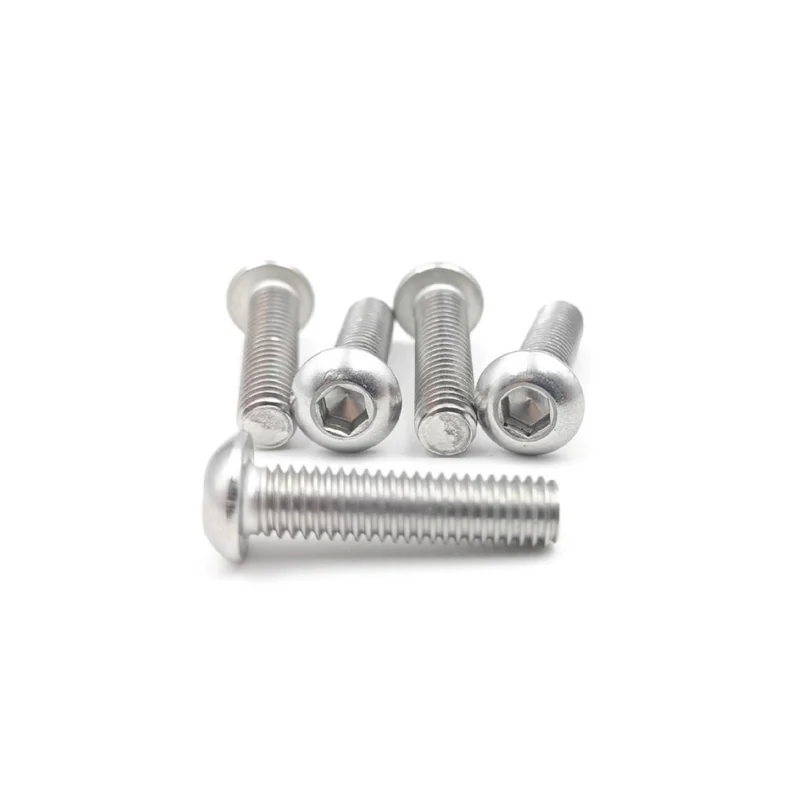 304 Stainless Steel Round Head Button Head Hex Socket Screws Mushroom Head Pan Head M2M3M4