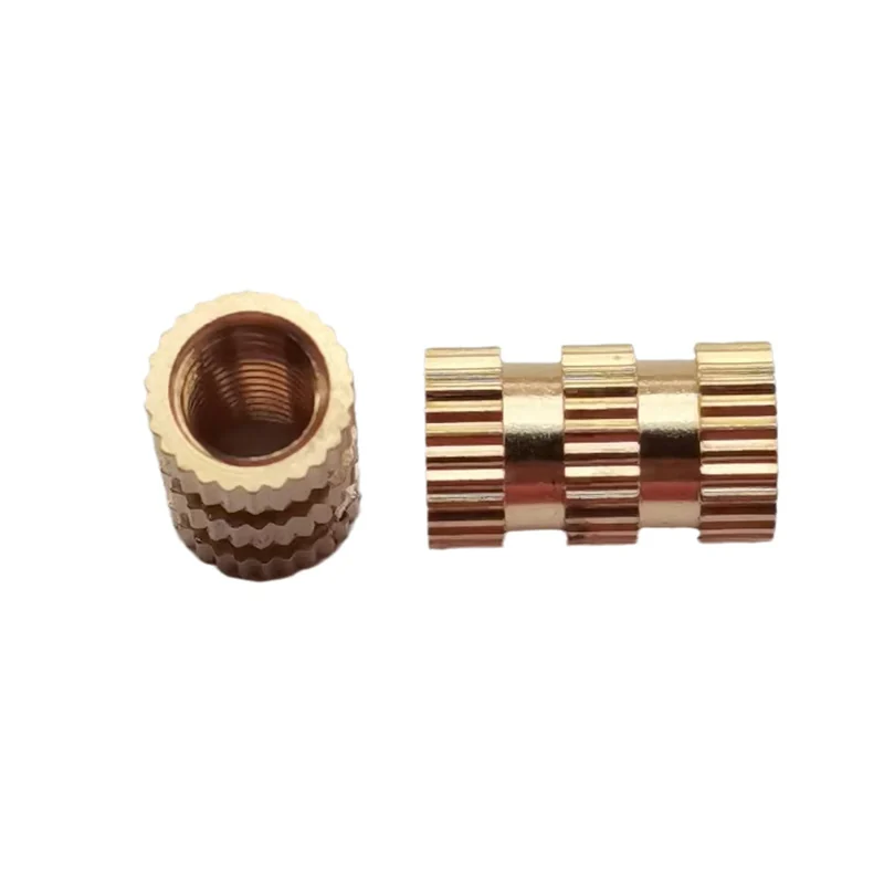 Knurled Threaded Inserts Ｍ4 Injection-Molding Copper Nuts Copper Insert Pieces Embedded Beer Sleeve Insert Enter Insert Threaded