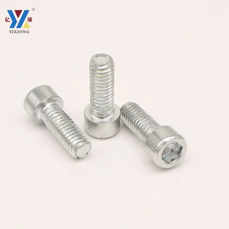 White Zinc-Plated Bicycle kettle rack Socket Head Cap Screws Cylindrical Head Hex Socket Bolts Screws M3M4M5M6M8M10M12