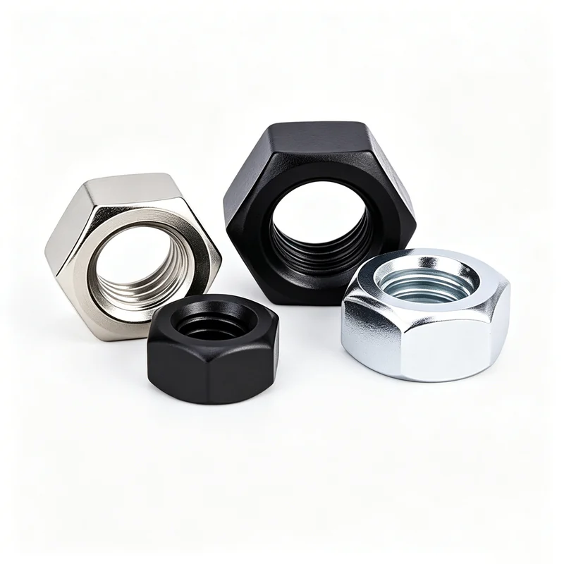 Hex Nuts Coarse Thread Iron Carbon Steel 201 Stainless Steel 304 316 White Zinc-Plated Nickel-Plated Salt fog Large Thick Machine