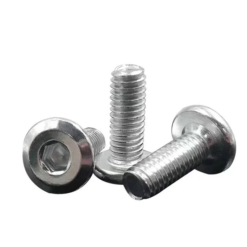 Zinc-Plated Flat Head Hex Socket Screws Chamfered Furniture Connecting M5-M8