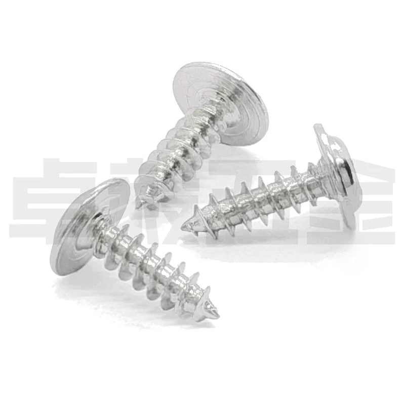 PWA Round Head With Washer Self-Tapping Screws Carbon Steel White Zinc-Plated Miniature M2M2.3M2.6M3M4
