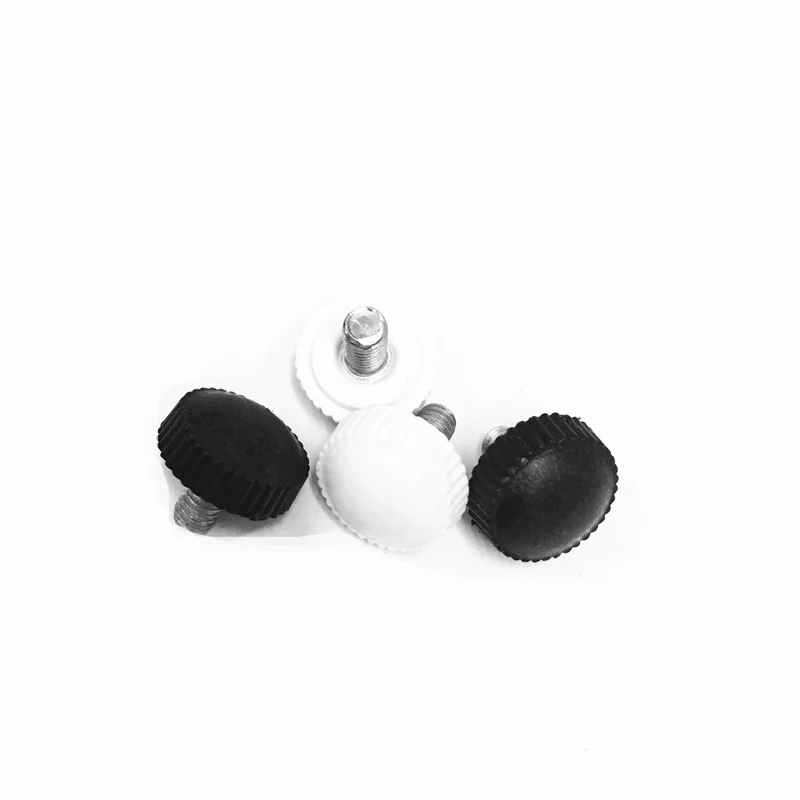 Low M4M5M6Crunch Screws Small Plastic Head Handle Screws Straight Knurl Knurled Adjustable Thumb Screws