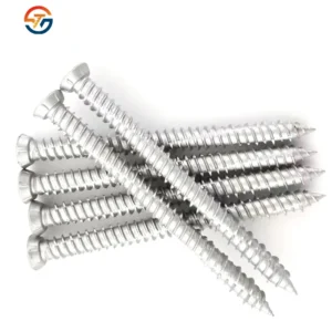 Rusty. Zinc-Plated German Cement Autocut Screws Hexalobular Recess High-Strength Doors and Windows Screws Self-Tapping Screws Screw