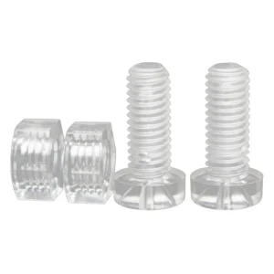 Transparent Plastic Screws and Nuts