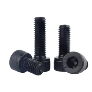 Grade 12.9 Carbon Steel Blackened Machine-Thread Socket Head Cap Screws M1.4-M4 DIN912