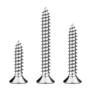 304 Stainless Steel Cross-Recessed Countersunk Head Self-Tapping Screws GB846 KA Pointed Tip Flat Head Wood M1.4-M6