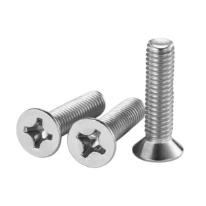 304 Stainless Steel Machine-Thread Cross-Recessed Countersunk Head Screws Flat Head KM M2M3M4M5M6