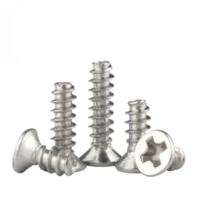 KB Nickel-Plated Cross-Recessed Countersunk Head Flat End Self-Tapping Screws Flat Head Hardware M2/M3/M4/M5