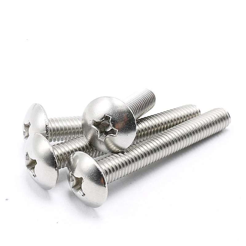 304 Stainless Steel Large Truss Head Cross-Recessed Machine Screws TM Truss Head M3-M6