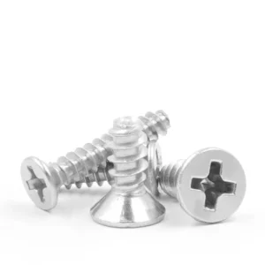 304 Stainless Steel Flat Head Flat End Self-Tapping Miniature KB Cross-Recessed Countersunk Head Self-Drilling Screws