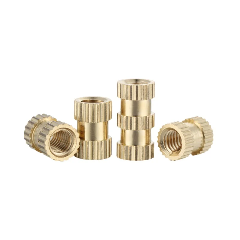 Supply Mold Injection-Molding Copper Threaded Inserts Knurled Embedded Pieces M3 Insert Enter Pieces Brass Pieces Corrosion-Resistant