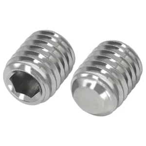 304 Stainless Steel Hex Socket Flat Point Set Screws DIN913 Flat Head Headless Set Machine m