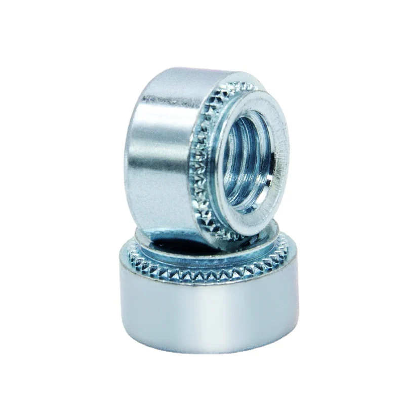 Zinc-Plated Self-Clinching Nuts Press Plate Embossed S Carbon Steel Rivet Joining M2M3M4M5M6M8M10