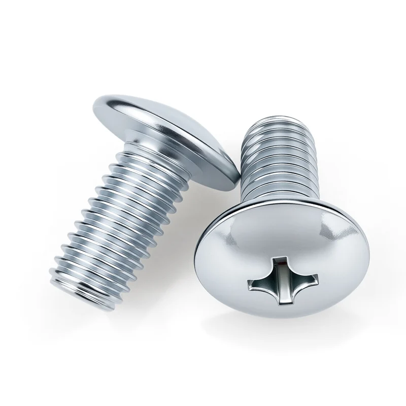 Zinc-Plated Large Truss Head Cross-Recessed Machine Screws Mushroom Head Truss Head