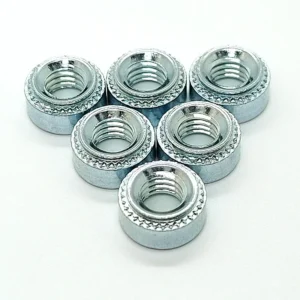 Carbon Steel / Stainless Steel S/CLS-M2M3M4M5M6M8 Serrated Lock Nuts Iron Zinc-Plated Self-Clinching