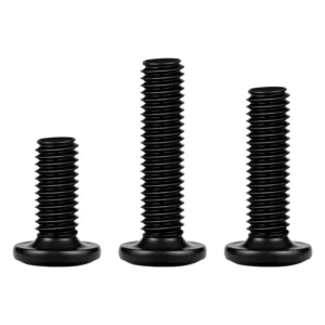 Carbon Steel Black Chamfered Hex Socket Screws Bolts Flat Head Chamfered Furniture Screws Bookboard Shelving Screws M5M6-M8