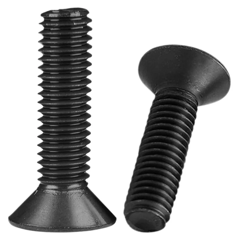 Carbon Steel Grade 10.9 Flat Head Hex Socket Countersunk Head Screws High-Strength M3M4M5M6M8
