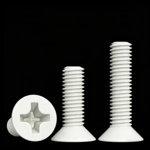White Baked Enamel Screws Home. Electrical Lighting Carbon Steel Spray White Paint Countersunk Head Round Head