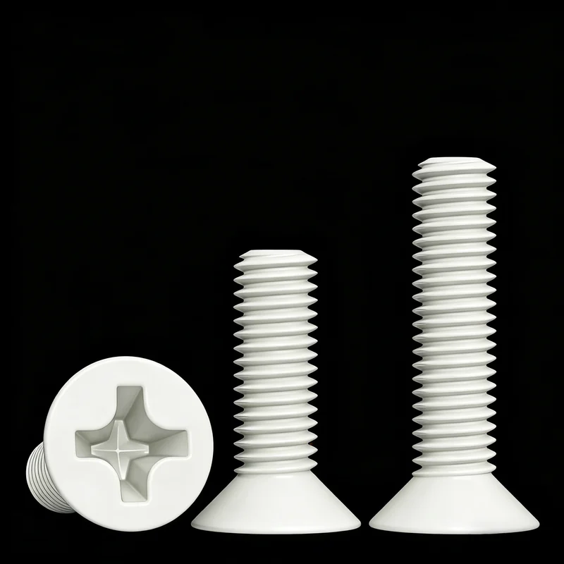White Baked Enamel Screws Home. Electrical Lighting Carbon Steel Spray White Paint Countersunk Head Round Head