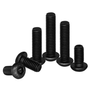 Grade 10.9 Round Head Hex Socket Screws High-Strength Black Pan Head Socket Cap M2M3M4M5M12