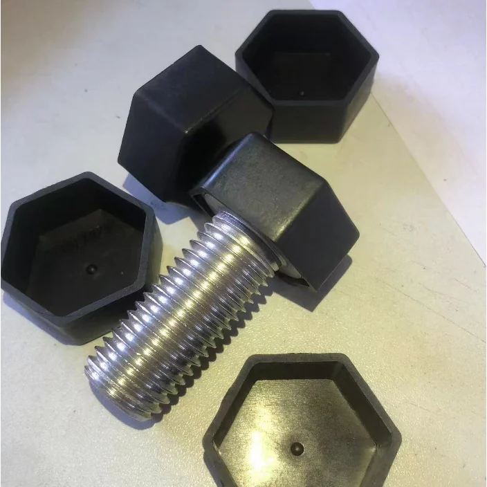 Plastic Flat Head Hex Screws Protection Cap Green Color Rust-Resistant Nuts Protection Cap