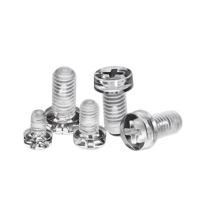Transparent Plastic Screws and Nuts