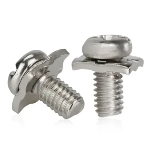 Nickel-Plated Cross-Recessed Pan Head Screws Round Head Square Washer Two. Combination Screws Pan Head Flat End Wa Washer Combination Screws M3-M4