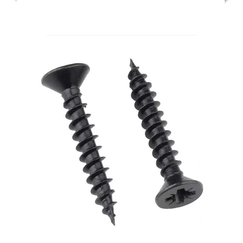 KA Black Cross-Recessed Countersunk Head Flat Head Self-Tapping Screws M1M2M3M4 Electronics Small Pointed Tip