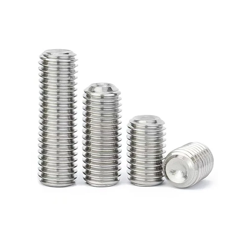 304 Stainless Steel Set Screws GB80 Hex Socket Machine m Headless Set High-Strength