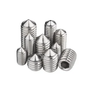 316 Stainless Steel Set Screws Hex Socket DIN914 Machine m Headless Cone Point GB78 Locating
