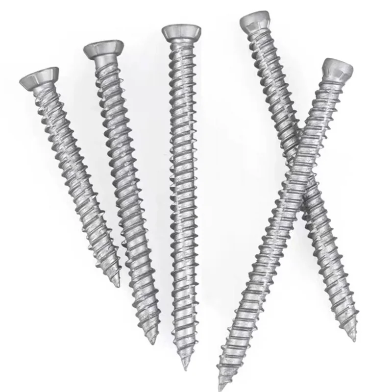 Rusty. Zinc-Plated German Cement Autocut Screws Hexalobular Recess High-Strength Doors and Windows Screws Self-Tapping Screws Screw