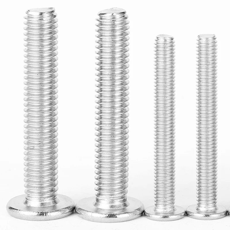 Carbon Steel Nickel-Plated CM Large Flat Head Hex Socket Screws Thin Flat Head Flat Head M3/M4/M5/M6