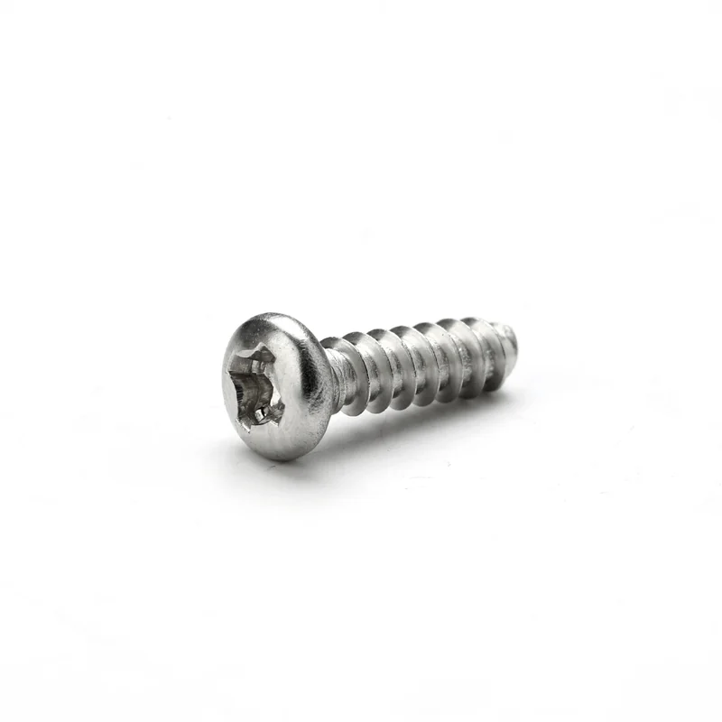 304 Stainless Steel Round Head Flat End Cross-Recessed Self-Tapping Screws PB Pan Head m1.7m2m3m4