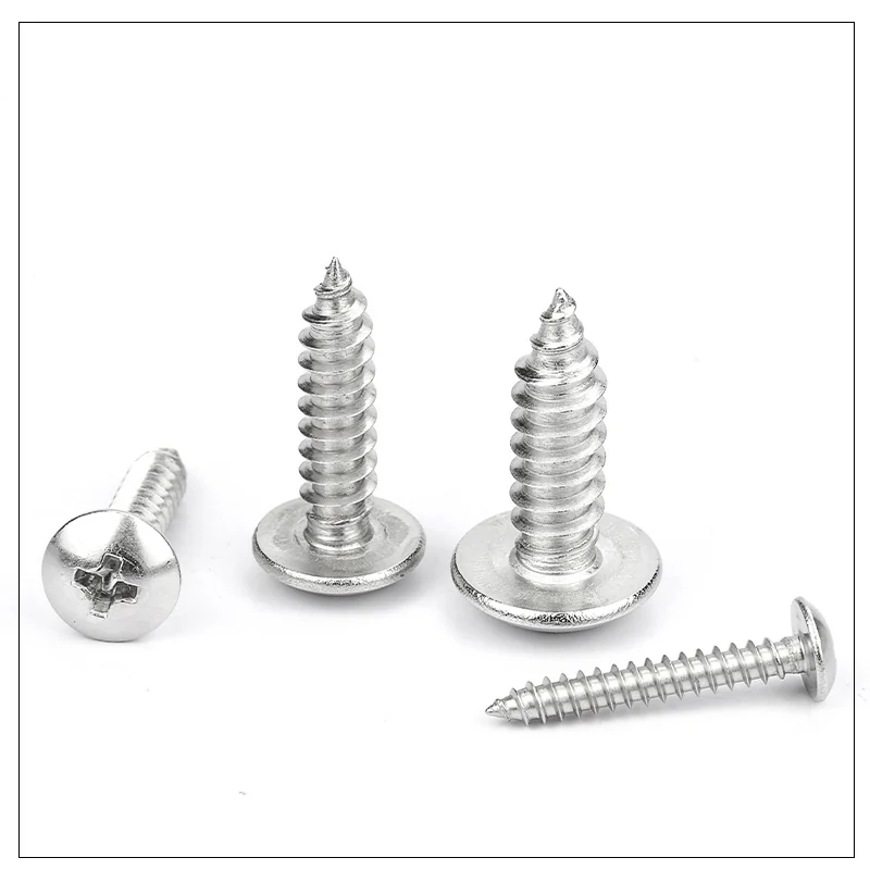 TA Nickel-Plated Large Truss Head Cross-Recessed Self-Tapping Screws Large Head M2.3M3M4M6
