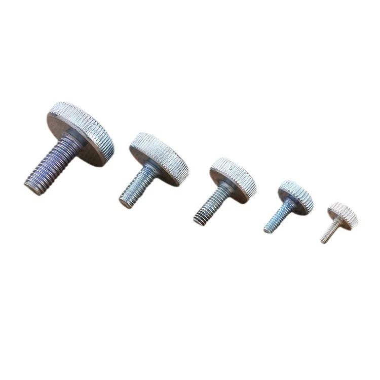 GB835 Flat Head Thumb Screws Tight hands. Adjustable Screws Knurled Round Head Bolts M3-M10 Long 6-50MM