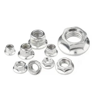 Iron Zinc-Plated Hex Flange Nuts M3M4M5M6M7M8M10M12 Anti-Slip With Washer Locking