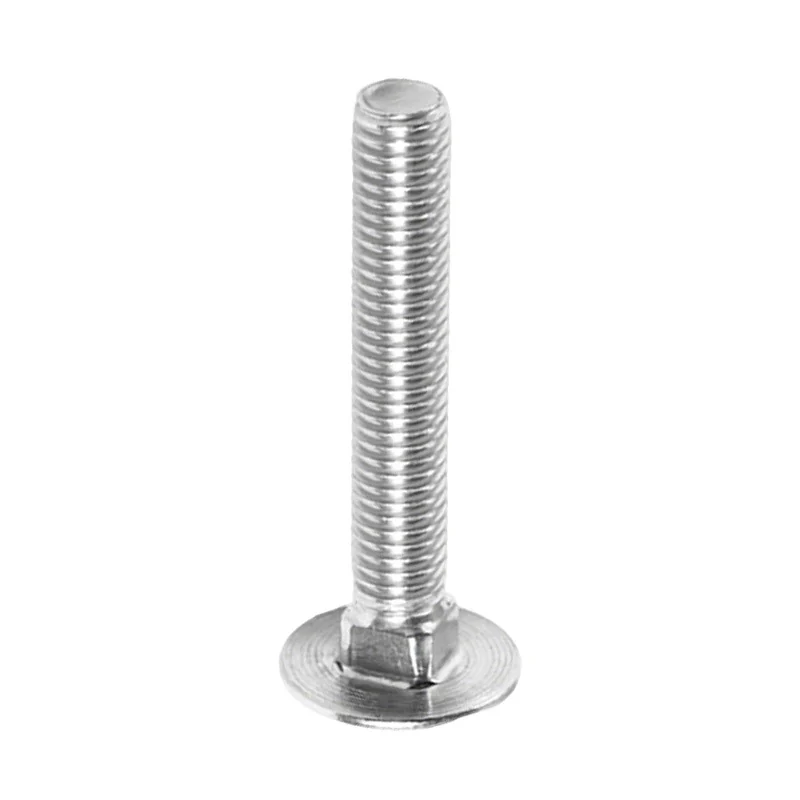 304 Carriage Bolts M6-M12 Stainless Steel Button Head Square Neck Bolts BridgeM4M5M8M10 Steel Structure Bolts