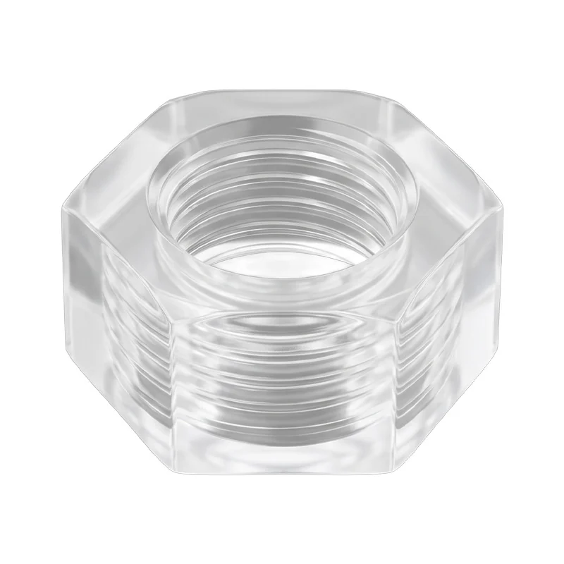 Transparent Plastic Screws and Nuts