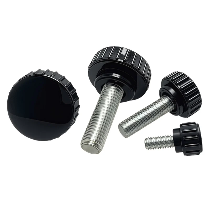 Round Head Thumb Screws Round Knurled Plastic Handle Screws Straight Knurl Hands. Adjustment Knob Bolts m3-m10