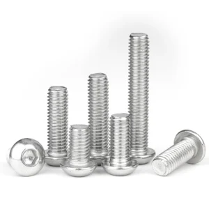 304 Stainless Steel Round Head Button Head Fully Threaded Hex Socket Screws Pan Head M2M3M5M6
