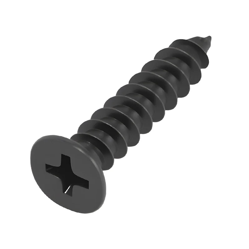 Carbon Steel Black Cross-Recessed Countersunk Head Self-Tapping Screws KA Flat Head Pointed Tip Electronics Small m1m2m3m6