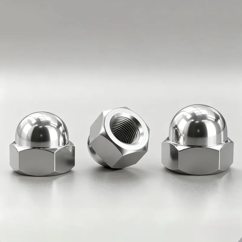 Cap Nut Cap Nuts 201 Stainless Steel 304 Stainless Steel Nickel-Plated White Zinc-Plated Salt fog Cap Son Nuts M3M4M5