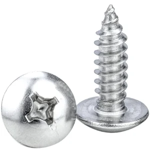 TA Nickel-Plated Large Truss Head Cross-Recessed Large Truss Head Self-Tapping Screws Mushroom Head M3/M4/M5/M6
