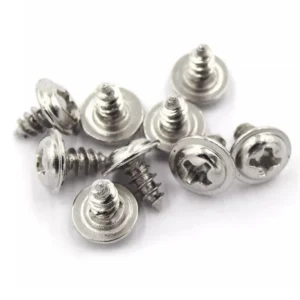 Iron Nickel-Plated Small PWA Cross-Recessed Round Head Self-Tapping Screws With Washer M1.2-M4M5M6