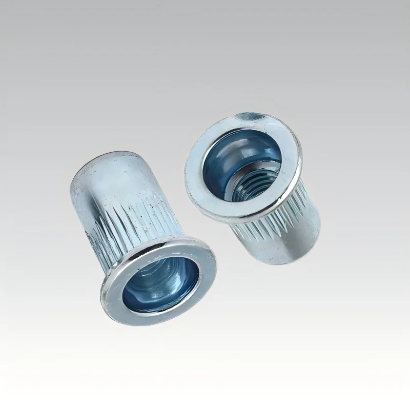 Rivet Nuts M6 Carbon Steel Zinc-Plated Rivet Nuts Cylindrical M3M4M5M8M12 Screw Eye Ring Expansion Anchors