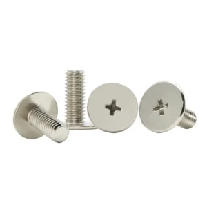 Carbon Steel Nickel-Plated Non-Standard Thin Head Cross-Recessed Machine Screws Flat Head M1.2M1.4-M3 Large Flat Head C Head