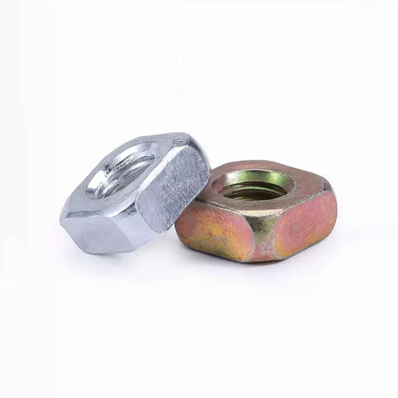 GB39 Iron Zinc-Plated Square Nuts Locking Square Type 201 Stainless Steel 304