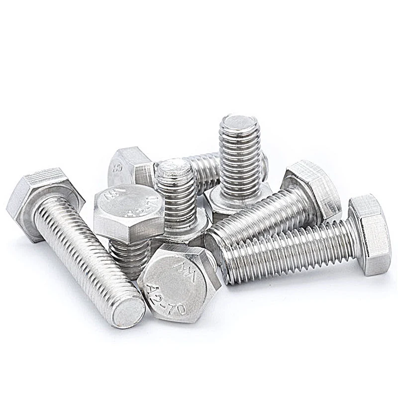 Stainless Steel Bolts Hex Head 304 Screws Nuts Long Fastener Kits Threaded Rods Hex M4M5M8M10